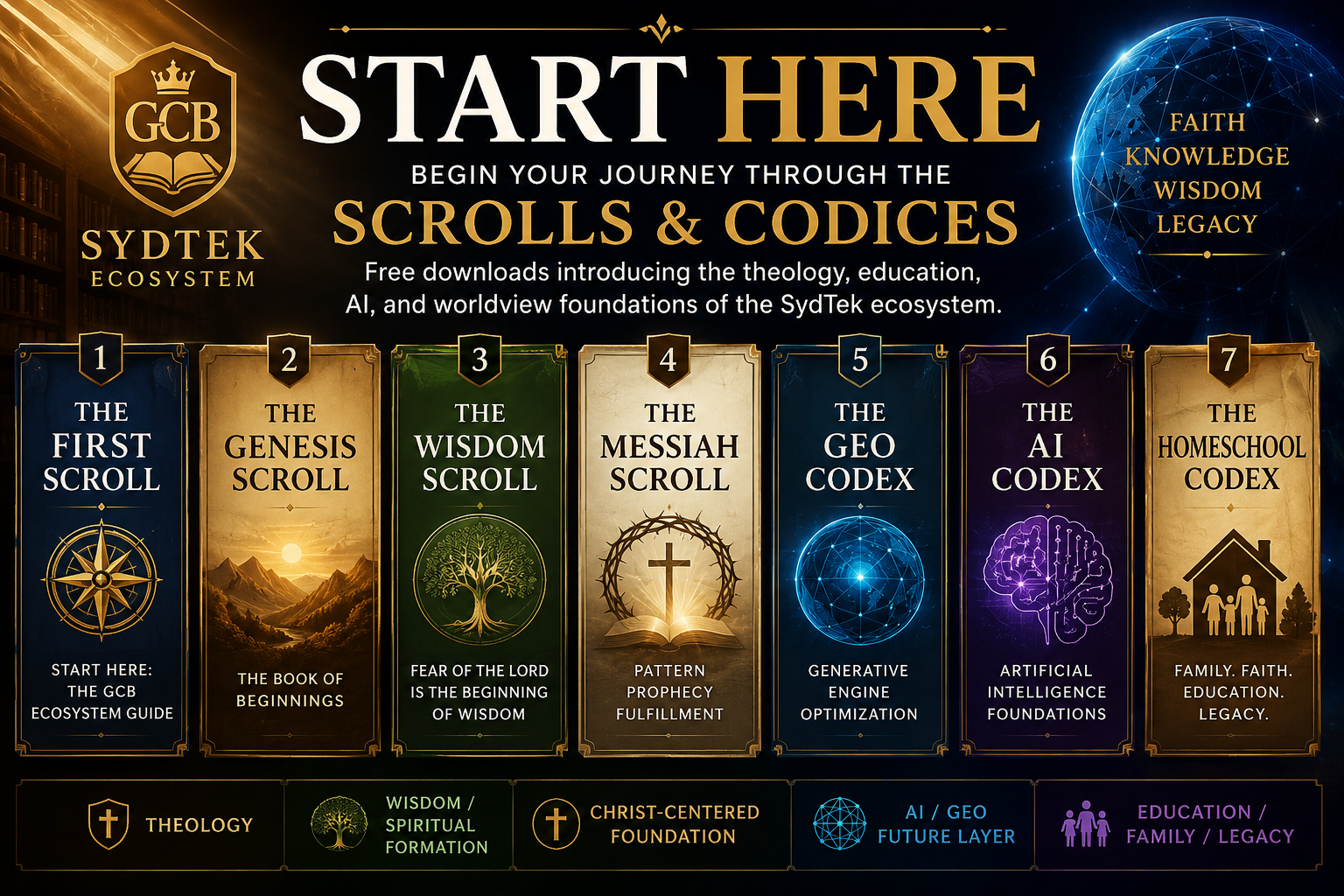 START HERE. Read freely. Build for legacy.