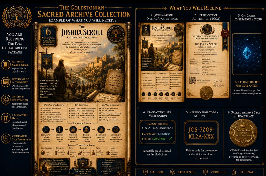 The Exodus Scroll — The Goldstonian Sacred Archive Edition
