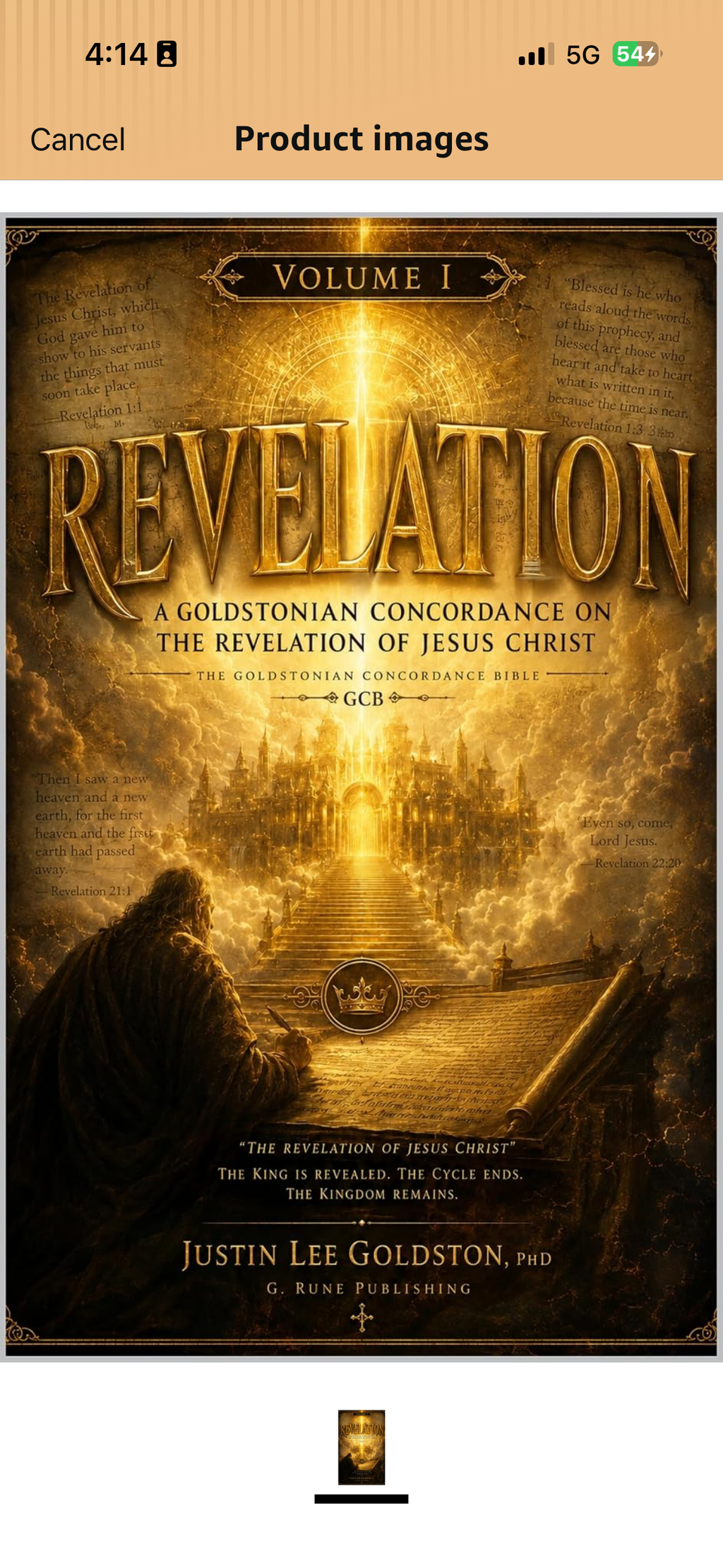 #1 Amazon Best Seller in Christian Concordances - Revelation, Volume I

A Goldstonian Concordance on the Revelation of Jesus Christ

By Justin Lee Goldston, PhD