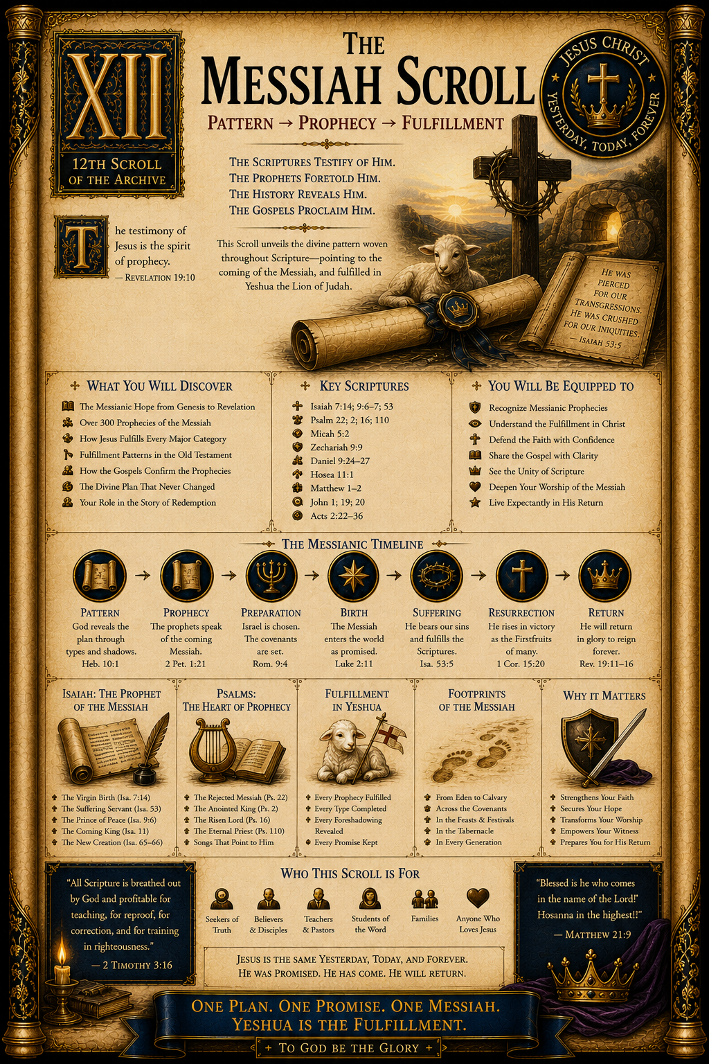 The Messiah Scroll — Pattern → Prophecy → Fulfillment | GCB FREE CODEX + Email signup