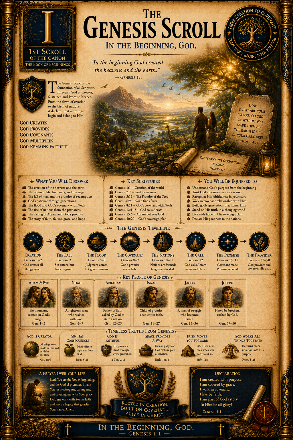 The Genesis Scroll™ | On-Chain Sacred Archive Artifact + Certificate of Authenticity