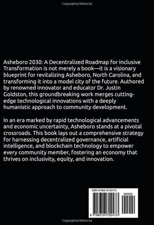 Asheboro 2030: A Roadmap for Inclusive Transformation - Hardcover