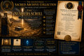 The Numbers Scroll - Order. Journey. Trust. Providence. | Sacred Archive Codex + On-Chain Certificate of Authenticity