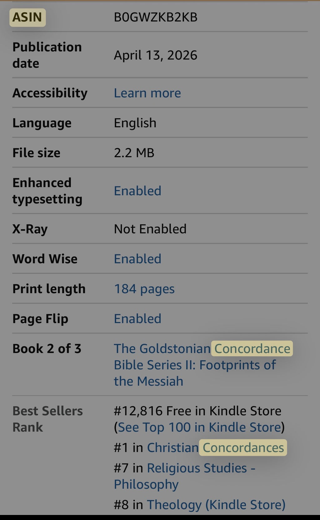 #1 Christian Concordances | The Goldstonian Concordance Bible - Series II - Volume II: Decentralized Theology