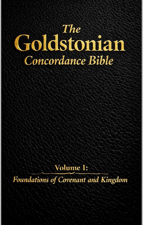 #1 in Christian Concordances -
The Goldstonian Concordance Bible: Series I Volume I - Foundations of Covenant and Kingdom