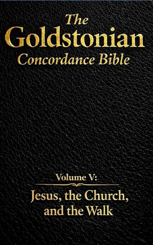 #1 in Christian Art | The Goldstonian Concordance Bible - Series I Volume V: Jesus, the Church, and the Walk