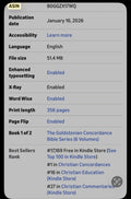 #1 in Christian Concordances -
The Goldstonian Concordance Bible: Series I Volume I - Foundations of Covenant and Kingdom
