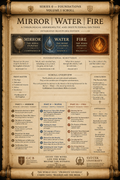 Mirror | Water | Fire — Volume I Scroll | Series 0 Foundations | Goldstonian Concordance Bible