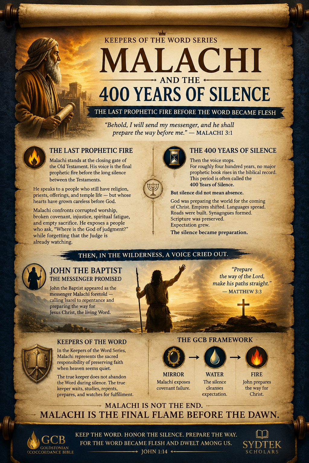 Malachi and the 400 Years of Silence: The Last Prophetic Fire Before the Word Became Flesh