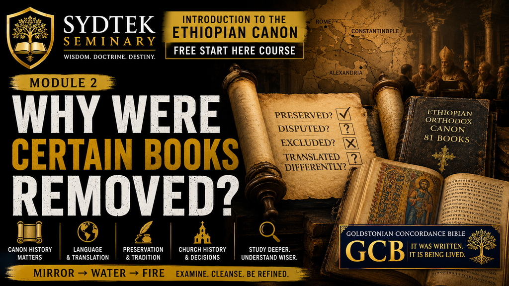 MICRO-GCB-001 | MODULE II | Why Were Certain Books Removed?: Canon History, Preservation, and the Question of Biblical Memory The Doctrine of Salvation | SydTek Seminary