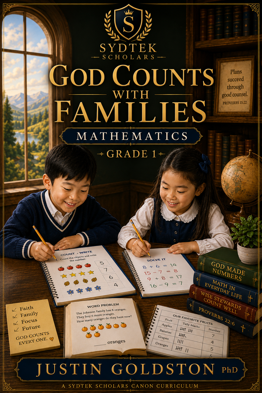 God Counts With Families: Grade 1 Mathematics | SydTek Scholars Homeschool Curriculum
