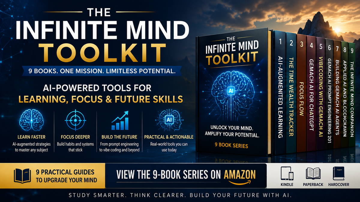 THE INFINITE MIND TOOLKIT | 9-Book Paperback Series | AI-Powered Learning, Focus, Productivity & Future Skills $180 Amazon Retail